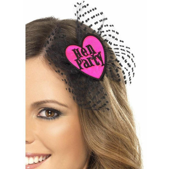 Hen Party Hair Bow With Head Veil Netting Night Party Do Accessories