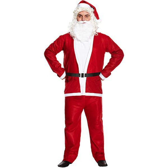 Henbrandt Father Christmas 5 Piece Men's Santa Fancy Dress Costume
