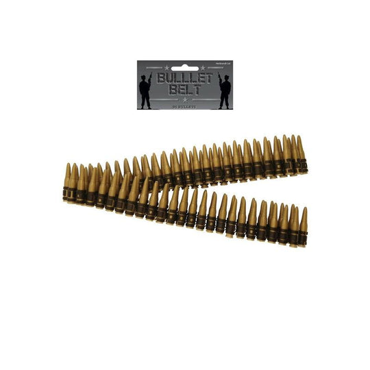 Henbrandt Plastic Bullet Belt Fancy Dress Accessory with 96 Bullets 162cm