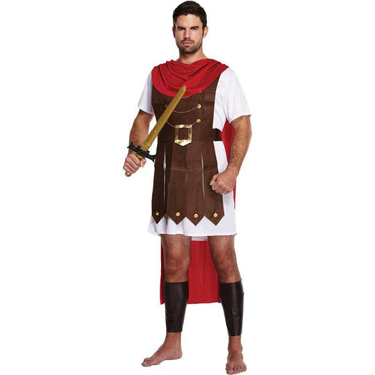 Henbrandt Spartan Fighter Roman Gladiator Men's Fancy Dress Costume