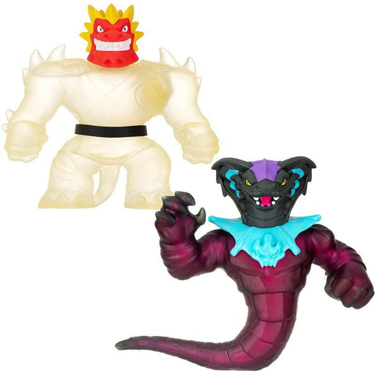 Heroes of Goo Jit Zu Glow Shifters Blazagon vs Shadowfang Viper Toy Figures