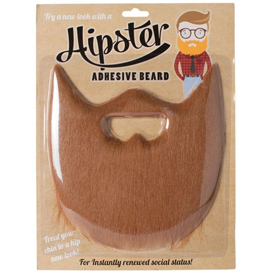 Hipster Beard Novelty Retro False Moustache Facial Hair Joke Gift