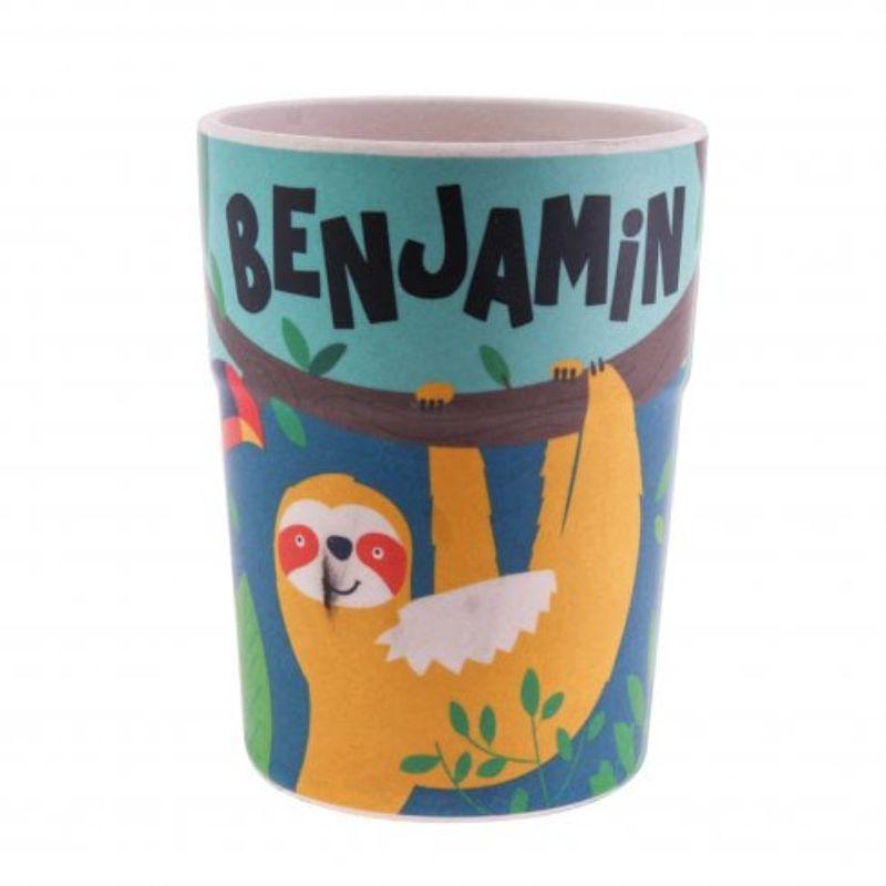 History & Heraldry Children's Bamboo Crew Personalised Named Beaker Cu