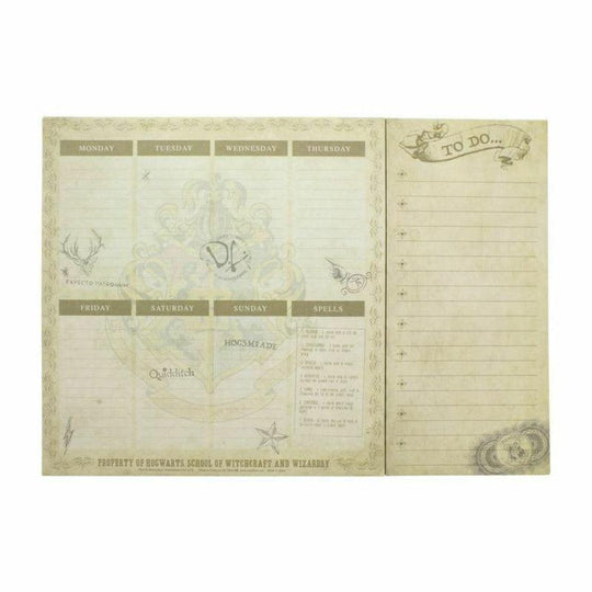 Hogwarts Desk Planner A4 Weekly Calendar & To Do List