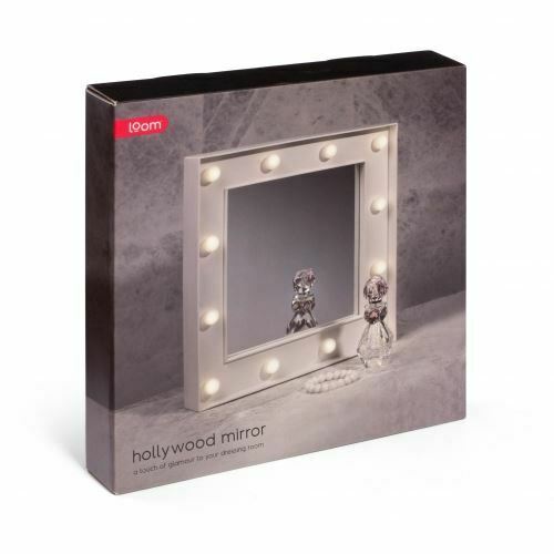 Hollywood Mirror Frees Standing Or Wall Mounted With 12 LED Bulbs