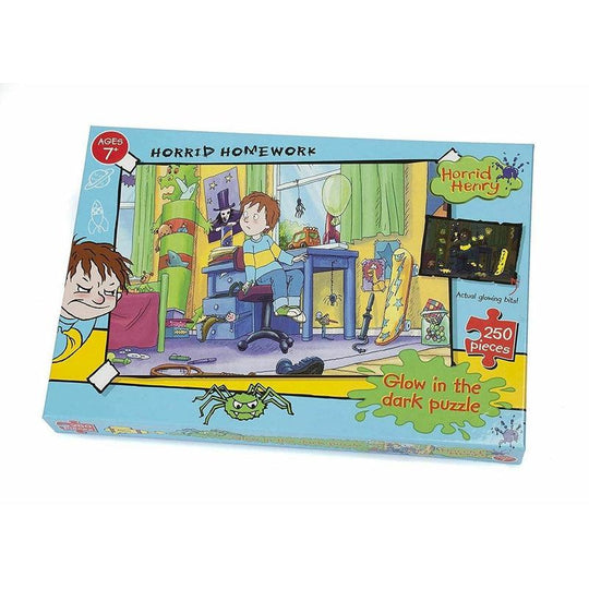 Horrid Henry Glow In the Dark 250pc Jigsaw Puzzle 'Horrid Homework'