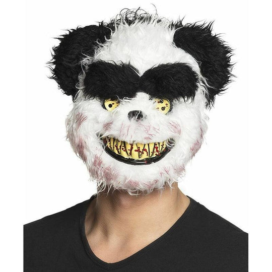 Horror Panda Bear Mask Halloween Killer Animal Adult Fancy Dress