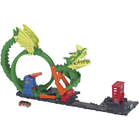 Hot Wheels City Dragon Drive Firefight Toy Car Play Set