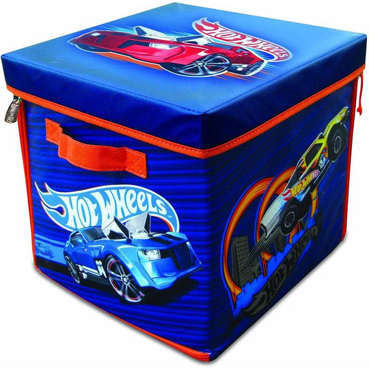 Hot Wheels ZipBin 300 Car Storage Cube and Playmat