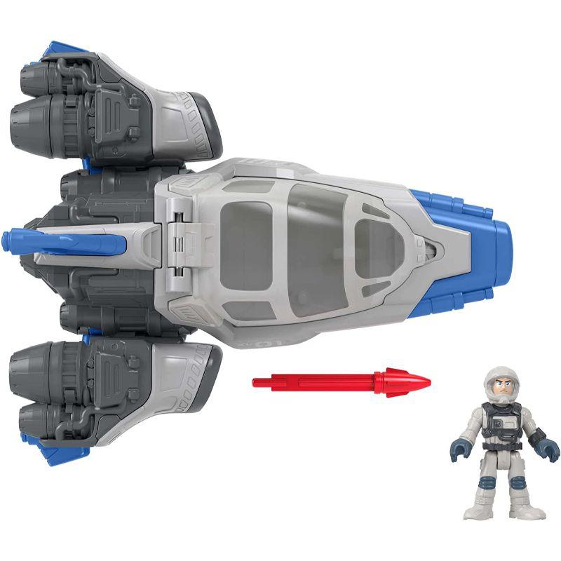 Imaginext Disney Pixar Lightyear Hyperspeed Spaceship & Toy Figure ...
