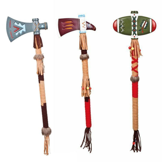 Indian Tomahawk Plastic Axes Native American Fancy Dress Costume Accessory