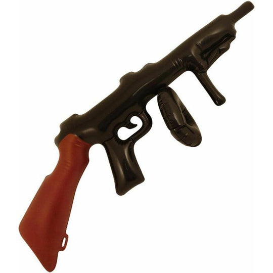 Inflatable Black & Brown 80cm Tommy Machine Gun Gangster Fancy Dress