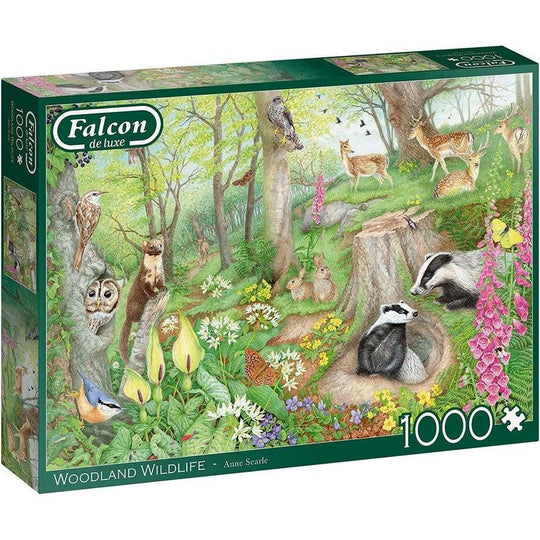 Jumbo Falcon Deluxe 1000 Piece Jigsaw - Woodland Wildlife