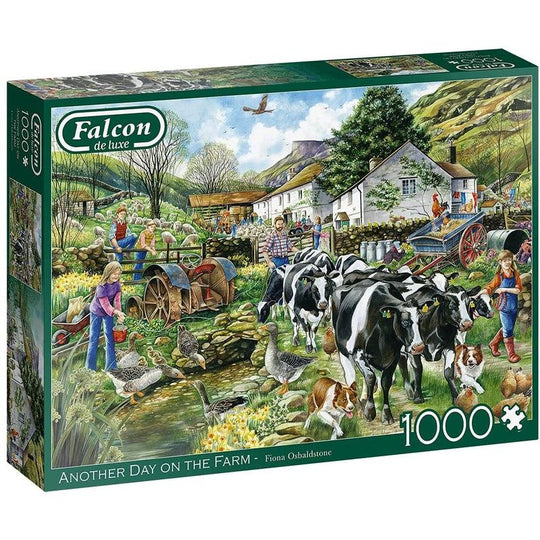 Jumbo, Falcon de luxe - Another Day on the Farm, Jigsaw Puzzles for Adults, 1,000 piece