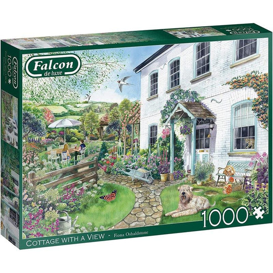 Jumbo, Falcon de luxe - Cottage with a View, Jigsaw Puzzles for Adults, 1,000 piece