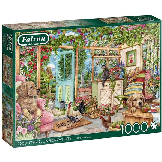 Jumbo, Falcon de luxe - Country Conservatory, Jigsaw Puzzles for Adults, 1,000 piece