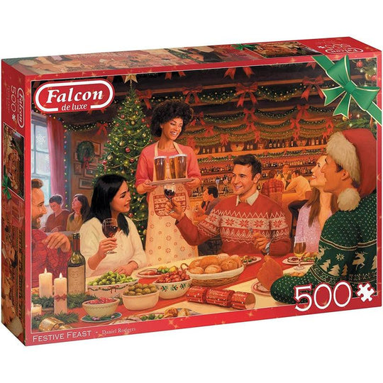 Jumbo Falcon de luxe Festive Feast 500Pc Jigsaw Puzzle