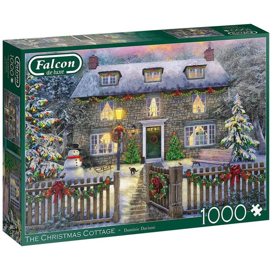 Jumbo, Falcon de luxe - The Christmas Cottage, Jigsaw Puzzles for Adults, 1,000 piece