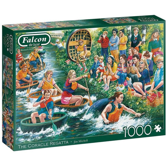 Jumbo, Falcon de luxe - The Coracle Regatta, Jigsaw Puzzles for Adults, 1,000 piece