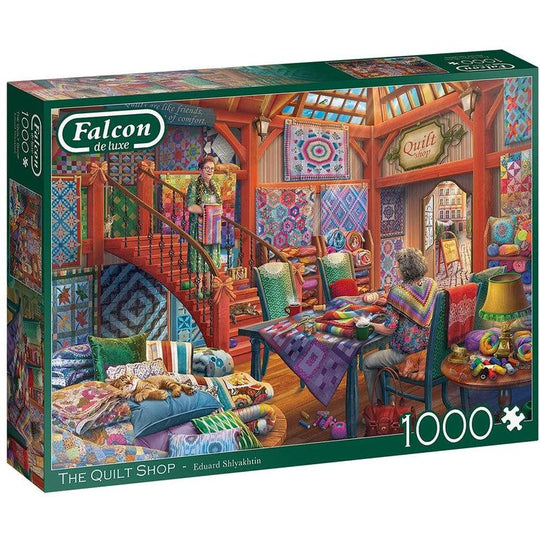 Jumbo, Falcon de luxe - The Quilt Shop, Jigsaw Puzzles for Adults, 1,000 piece
