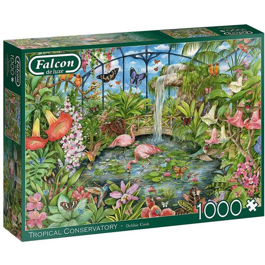 Jumbo, Falcon de luxe - Tropical Conservatory, Jigsaw Puzzles for Adults, 1,000 piece