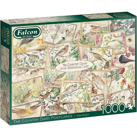 Jumbo Games Falcon De Luxe 1000 Piece Jigsaw - Country Diary Postcards