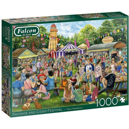 Jumbo Games Falcon De Luxe 1000 Piece Jigsaw - Sausage & Cider Festival