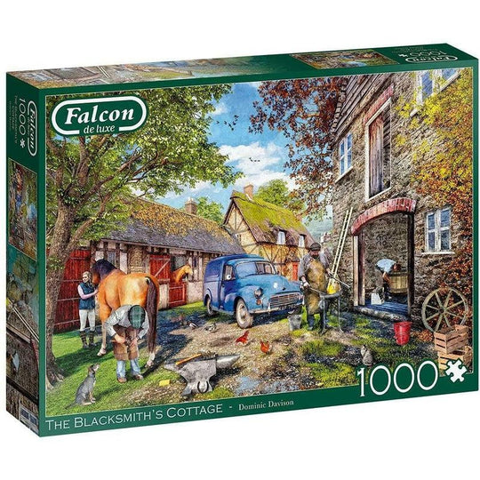 Jumbo Games Falcon De Luxe 1000 Piece Jigsaw - The Blacksmiths Cottage