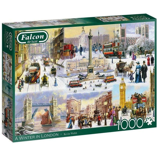 Jumbo Games Falcon De Luxe - A Winter In London 1000 Piece Jigsaw