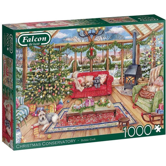 Jumbo Games Falcon De Luxe Christmas Conservatory 1000 Piece Jigsaw Puzzle