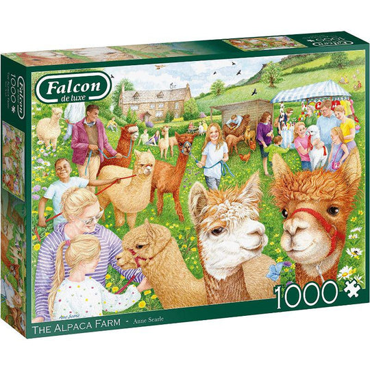 Jumbo Games Falcon De Luxe The Alpaca Farm 1000 Piece Jigsaw Puzzle