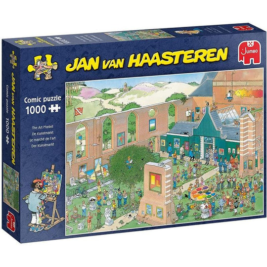 Jumbo, Jan Van Haasteren - Art Market - 1000 piece, Jigsaw Puzzles for Adults, 1,000 piece