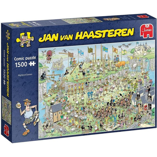Jumbo, Jan Van Haasteren - Highland Games, Jigsaw Puzzles for Adults, 1,500 piece