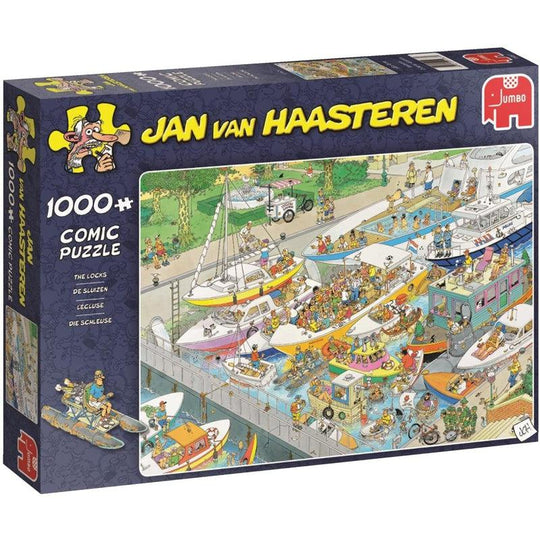 Jumbo, Jan Van Haasteren - The Locks, Jigsaw Puzzles for Adults, 1,000 piece