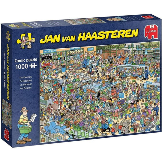 Jumbo, Jan Van Haasteren - The Pharmacy - 1000 Piece, Jigsaw Puzzles for Adults, 1,000 piece