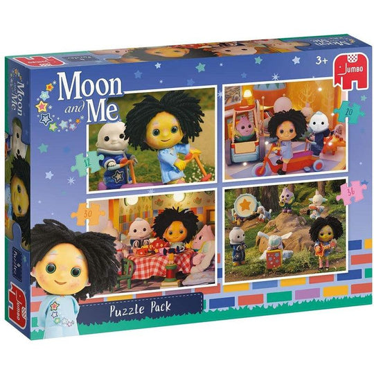 Jumbo, Moon and Me - 4 in 1 Puzzle Pack, Kids Jigsaw Puzzle, 80 piece, Ages 3 Years Plus
