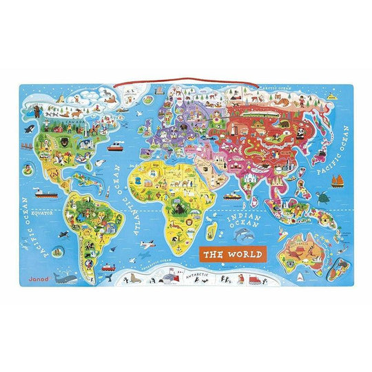 Juratoys Magnetic World Map Puzzle - J05504