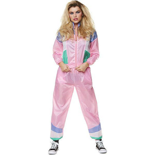 Karnival 1980's Scouser Shell Tracksuit Women's Fancy Dress Costume