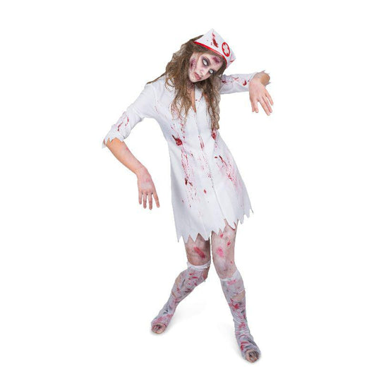 Karnival Zombie Night Nurse Women's Halloween Fancy Dress Costume