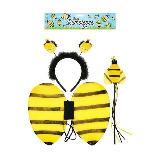 Kids Bumblebee Fancy Dress Set Bee Wings