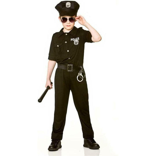 Kids Police Costume New York Cop Fancy Dress Outfit Childrens Policeman