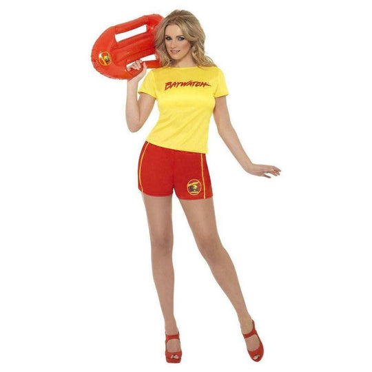 Ladies Baywatch Beach Costume Lifeguard Official Fancy Dress 90s 80s Stag Outfit