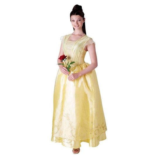 Ladies Belle Costume Beauty And The Beast Disney Fairytale Fancy Dress Outfit