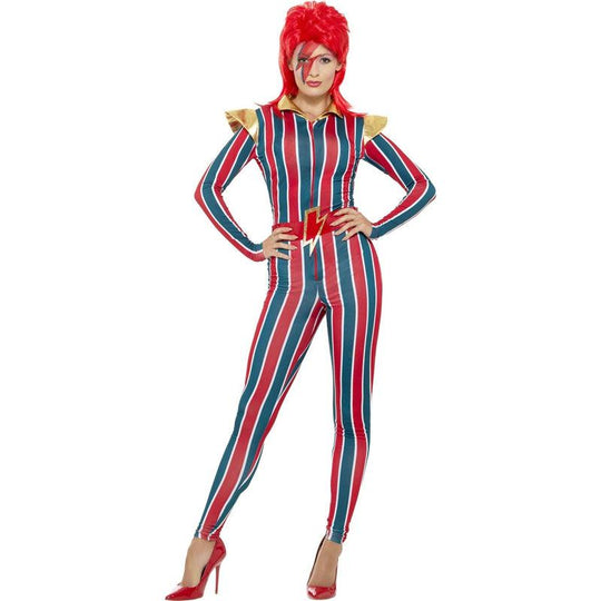 Ladies David Bowie Miss Space Superstar Costume 70s Ziggy Stardust