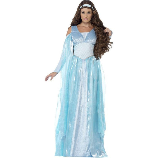 Ladies Deluxe Medieval Maiden Costume Danaerys Game Of Thrones Fancy Dress