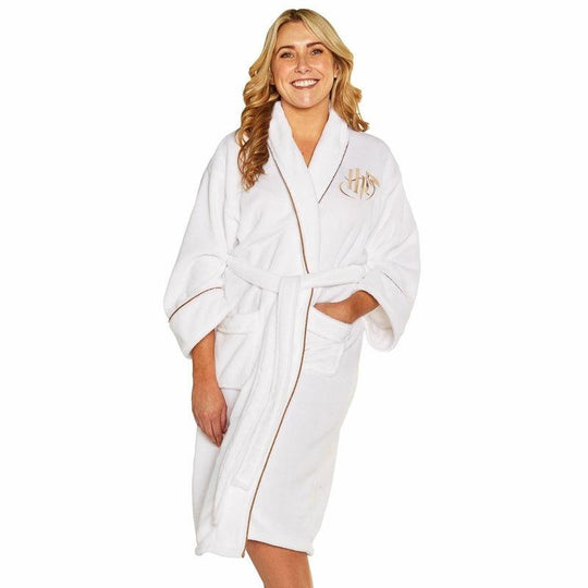 Ladies Golden Snitch Harry Potter Fleece Bathrobe Dressing Gown