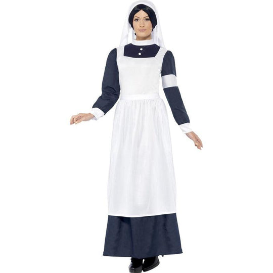 Ladies Great War Nurse Midwife WW1 Nightingale Fancy Dress Costume Adult Outfit