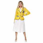 Ladies Holiday Camp Rep Costume Hi De Hi Yellow Coat Fancy Dress - The Online Toy Store Ladies Holiday Camp Rep Costume Hi De Hi Yellow Coat Fancy Dress - The Online Toy Store