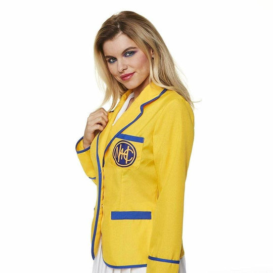 Ladies Holiday Camp Rep Costume Hi De Hi Yellow Coat Fancy Dress