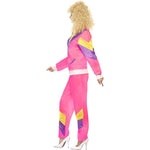 Ladies Pink Shell Suit Costume Scouser Retro 80s Tracksuit Fancy Dress The Online Toy Store